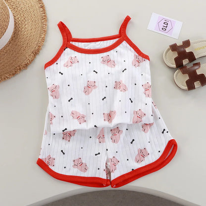 Girls 2-Piece Floral Short Set
