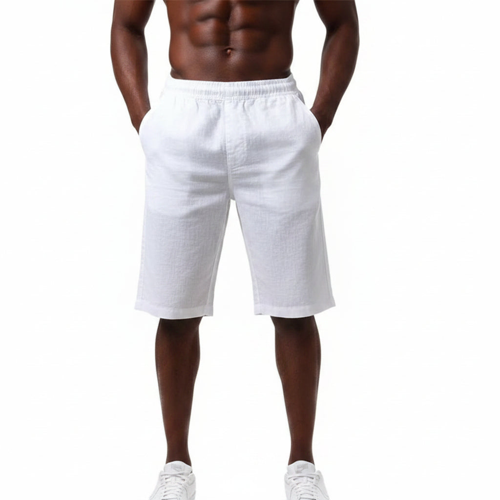 Men's Cotton Linen Casual Shorts