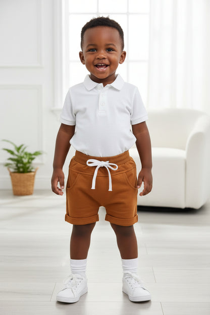 Casual Drawstring Shorts for Boys