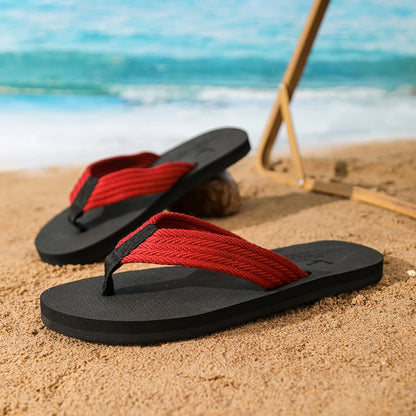 Men's Handmade Cotton Flip Flop Sandals