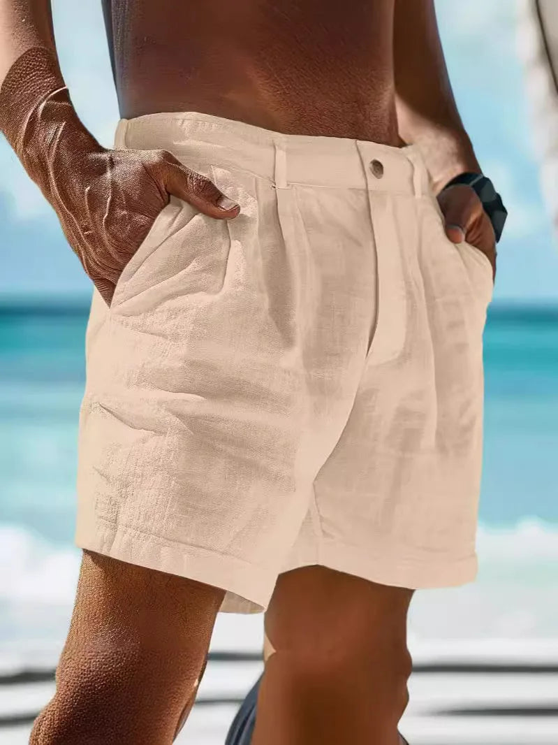 Men's Cotton Linen Shorts