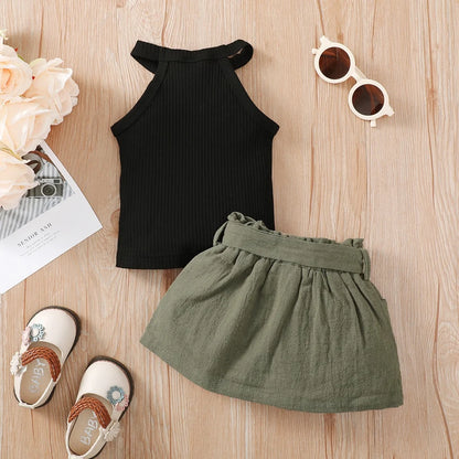Baby Girls' Sleeveless Tank & Short Set