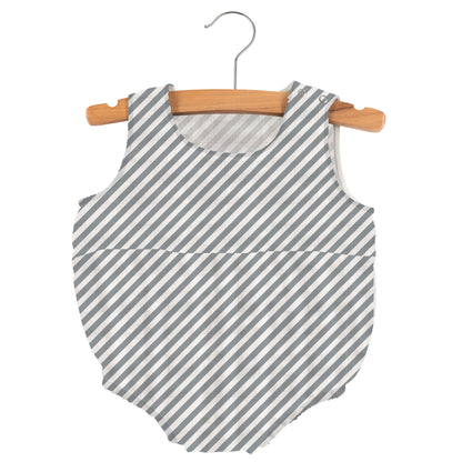 Finley Stripe Bamboo Mini Bubble Romper for Boys