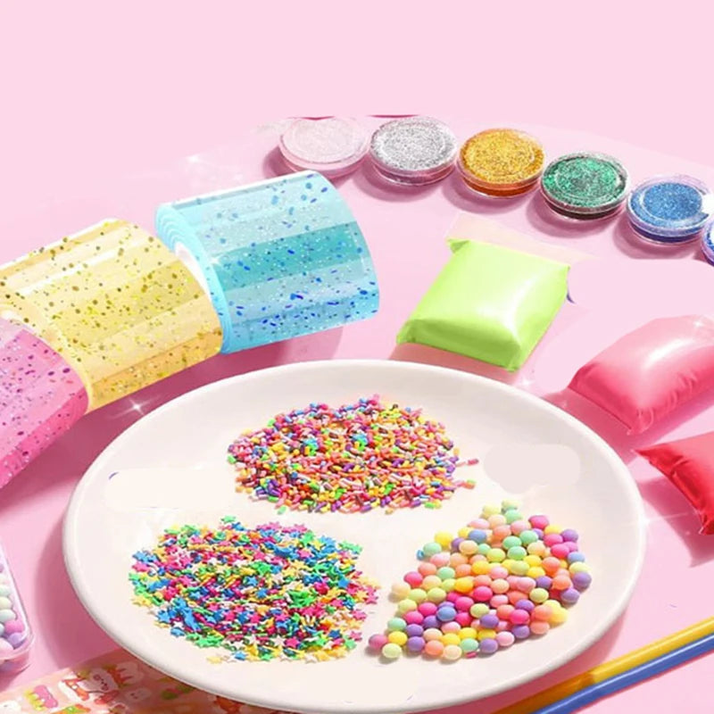 DIY Blow Bubble Nano Tape Full Set of PET Nano Glue Knead Music