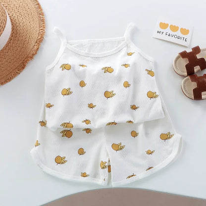 Girls 2-Piece Floral Short Set