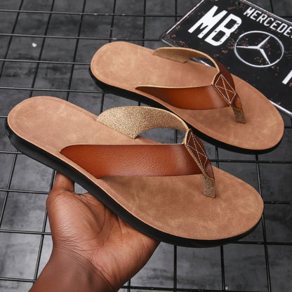 Men's PU Platform Roman Slide Sandals