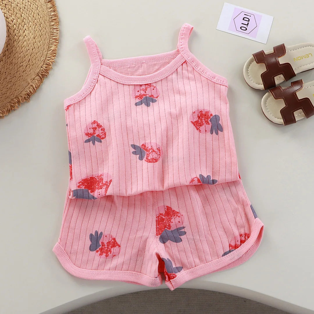 Girls 2-Piece Floral Short Set