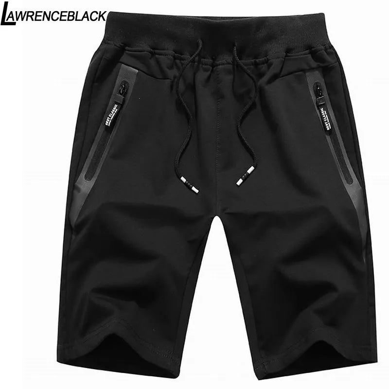 Men's Elastic Waist Casual Shorts with Pockets