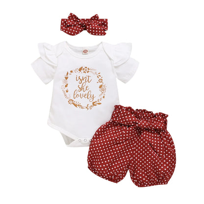Baby Girls' 2-Piece Polka Dot Short Set