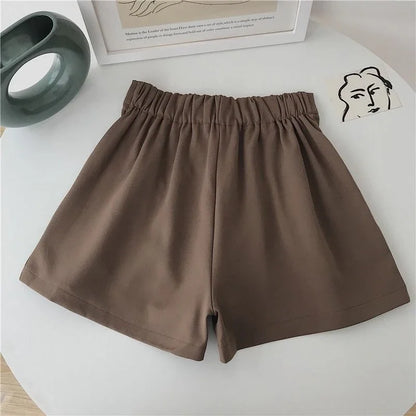 Youth Girls' High Waist Casual Shorts