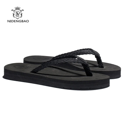 Men's Air Mesh Platform Flip Flop Sandals
