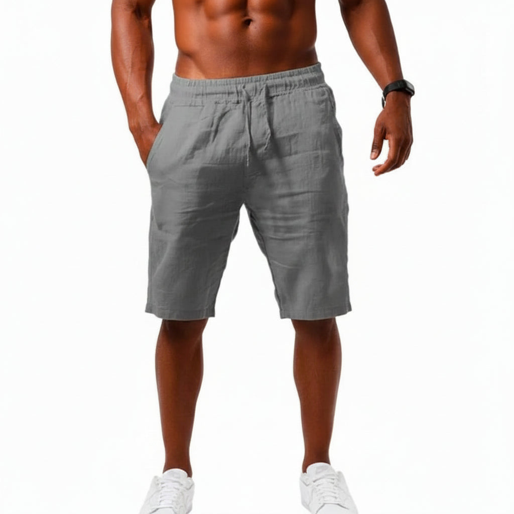 Men's Cotton Linen Casual Shorts