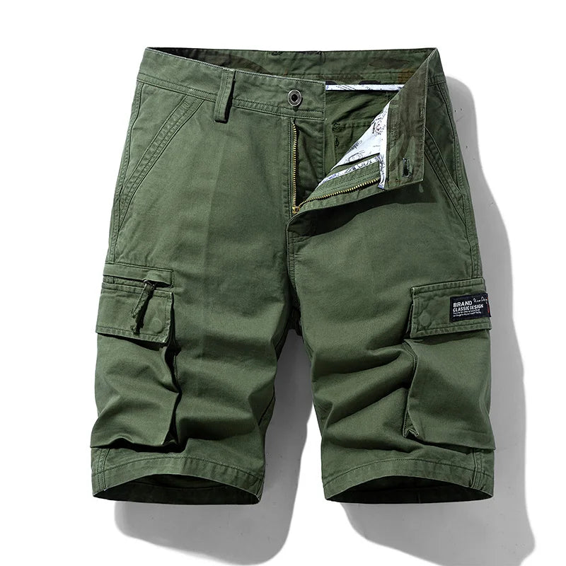 Men's Multi-Pocket Cotton Cargo Shorts | Quick-Dry Military Shorts in 13 Colors