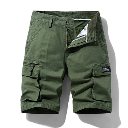 Men's Multi-Pocket Cotton Cargo Shorts | Quick-Dry Military Shorts in 13 Colors