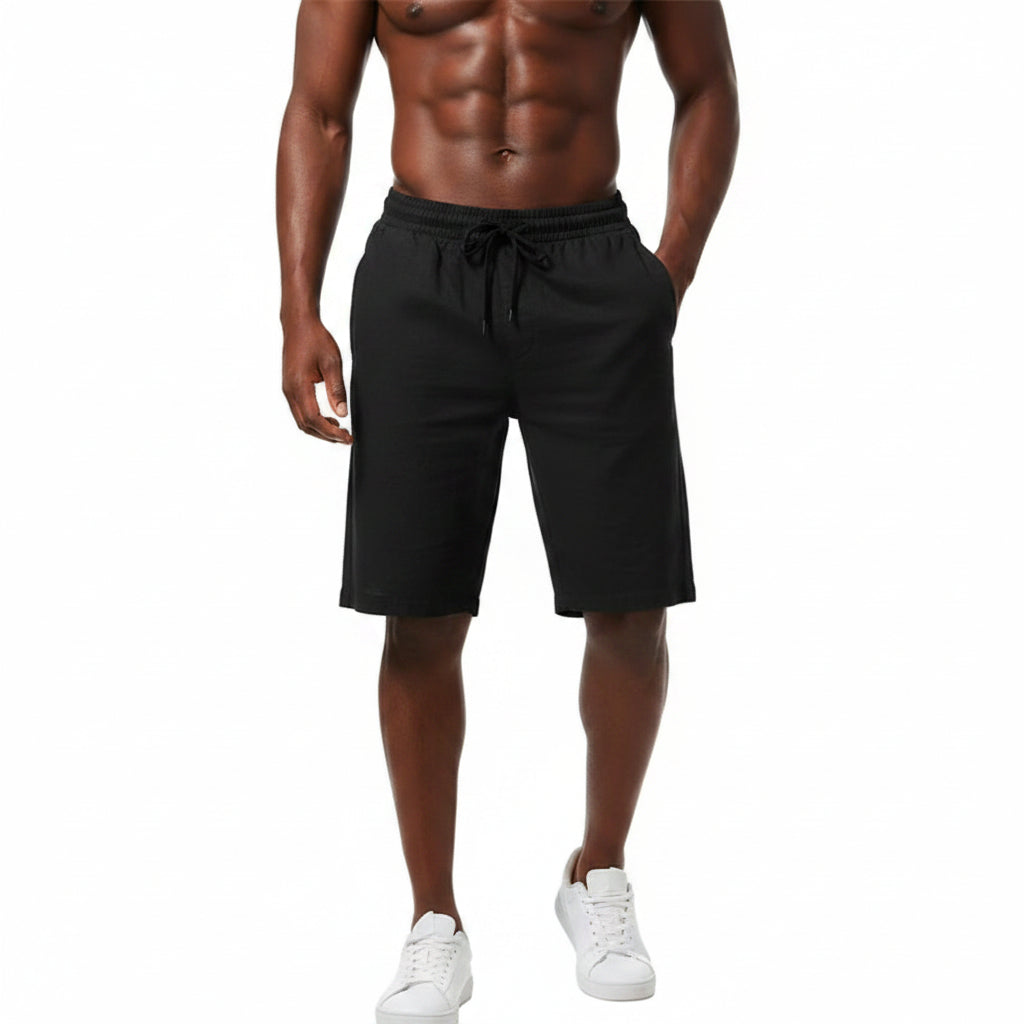 Men's Cotton Linen Casual Shorts