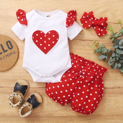Baby Girls' 2-Piece Polka Dot Short Set