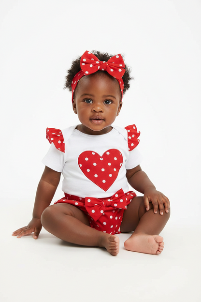 Baby Girls' 2-Piece Polka Dot Short Set