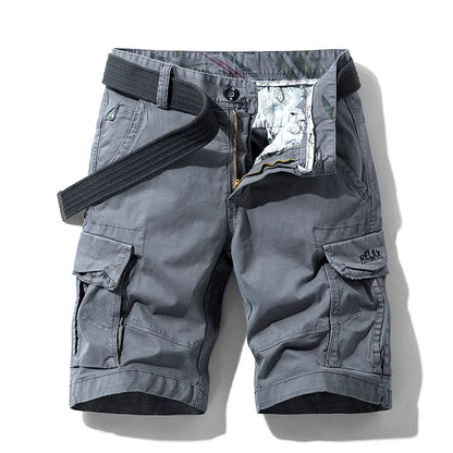 Men's Multi-Pocket Cotton Cargo Shorts | Quick-Dry Military Shorts in 13 Colors