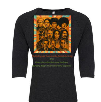 Iconic Heroes Raglan Unisex Tee