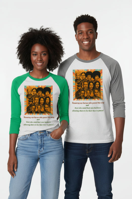 Iconic Heroes Raglan Unisex Tee