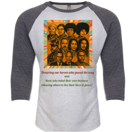 Iconic Heroes Raglan Unisex Tee