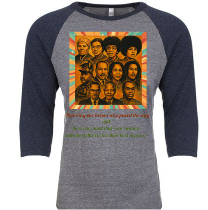Iconic Heroes Raglan Unisex Tee