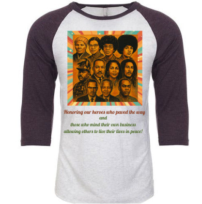 Iconic Heroes Raglan Unisex Tee