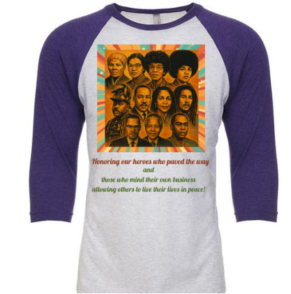 Iconic Heroes Raglan Unisex Tee