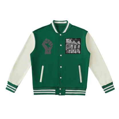 Iconic Heroes -Tone Fleeced Varsity Jacket