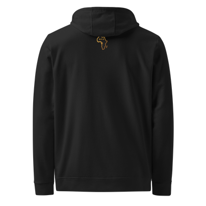 Unite in Style: The Adidas Fleece Unisex Hoodie with Tribal Print & African Logo