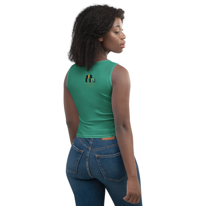 Rooted Heritage Body-Hugging Crop Top