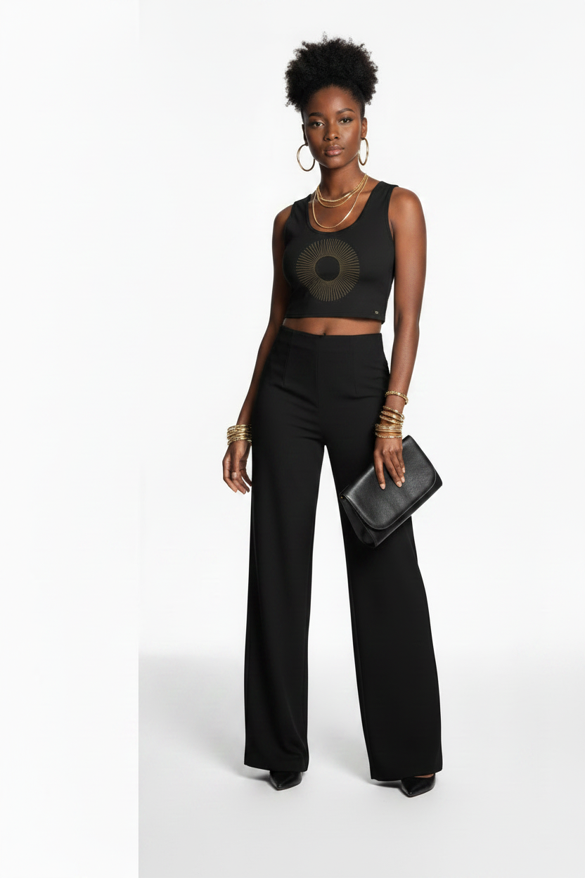 Golden Aura Crop Top