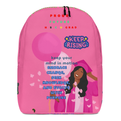 Young Gifted Black Proud Future HBCU Scholar Backpack for Girls