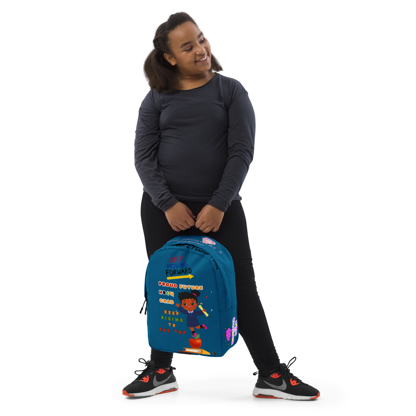 Young Gifted Black Keep Moving Forward Proud Future HBCU Grad Backpack