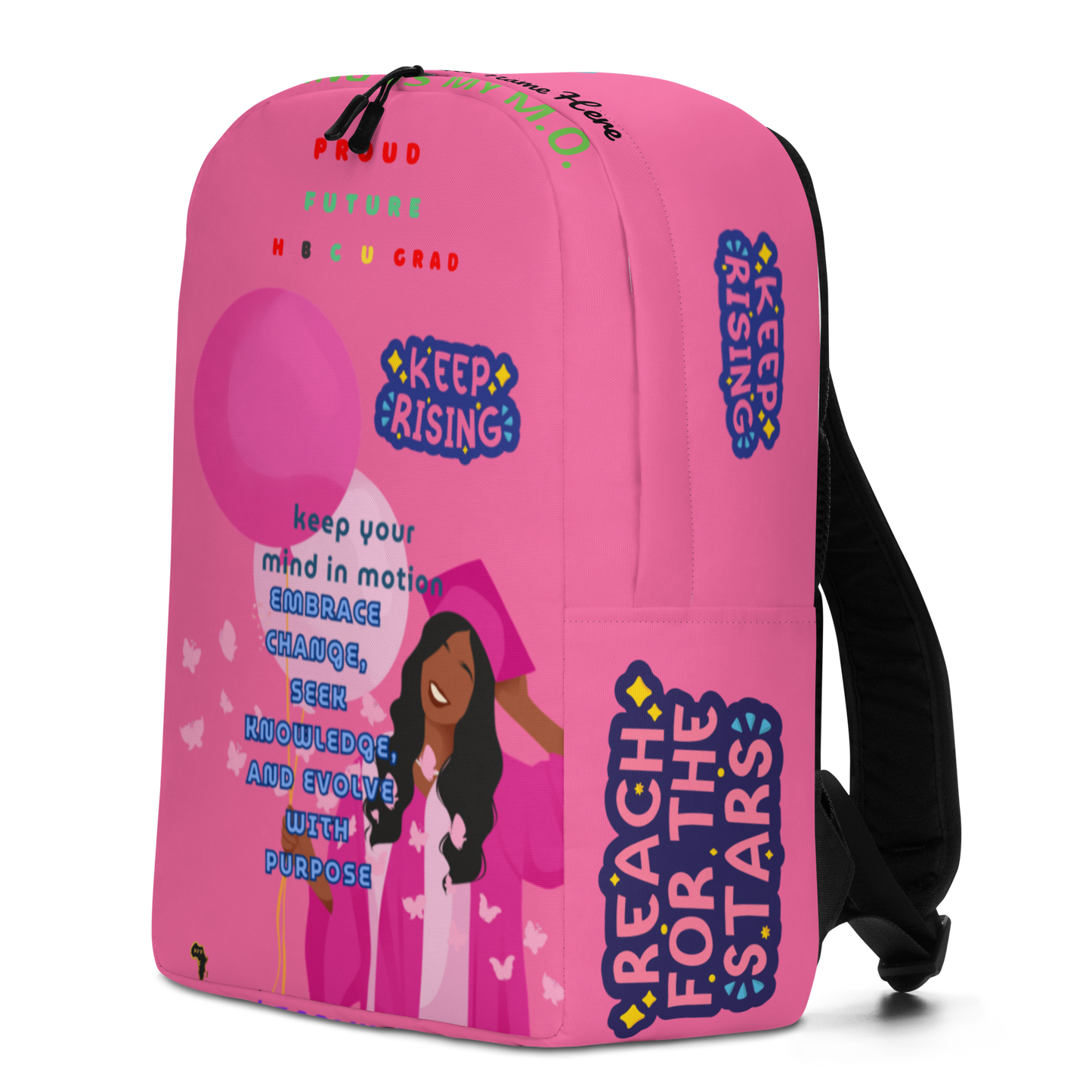 Young Gifted Black Proud Future HBCU Scholar Backpack for Girls