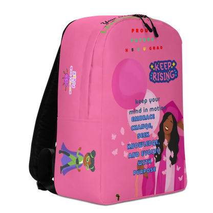 Young Gifted Black Proud Future HBCU Scholar Backpack for Girls