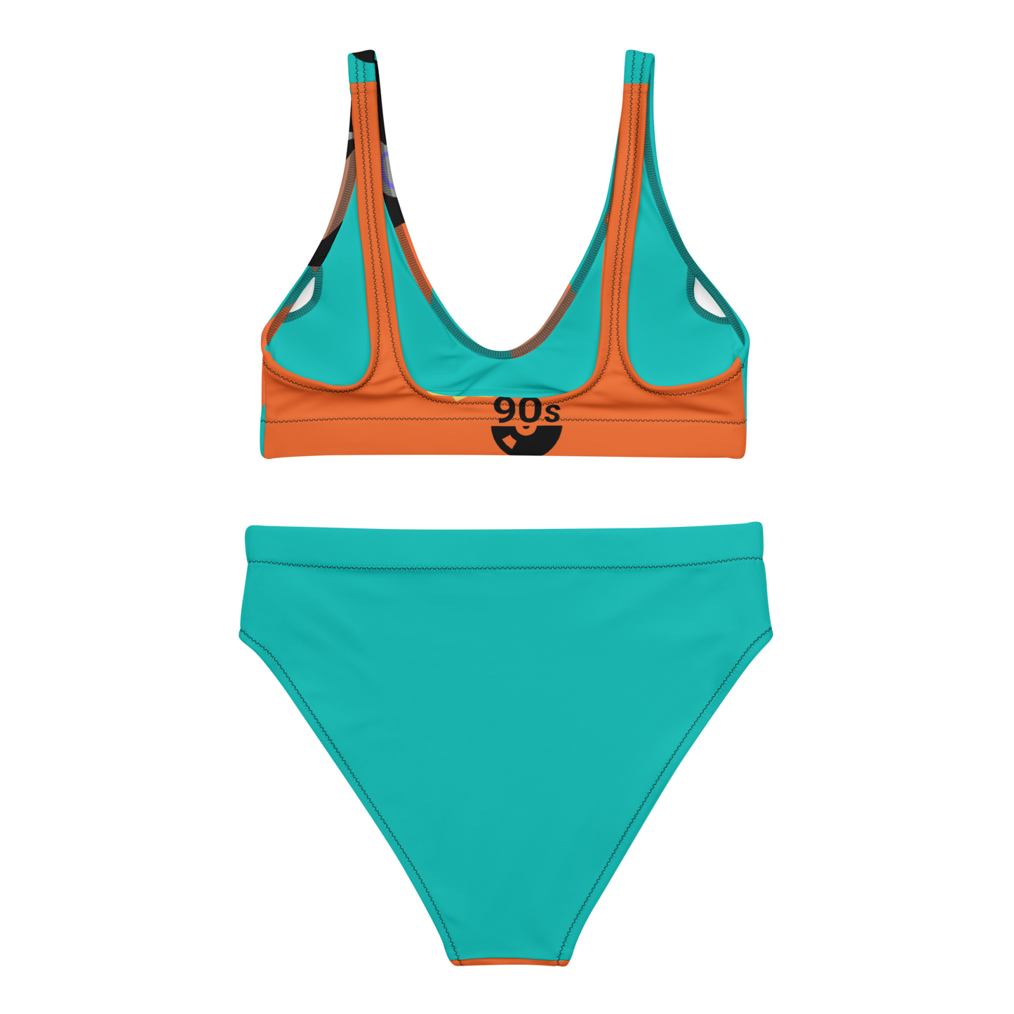 Golden Age Hip Hop High-Waisted Bikini Set