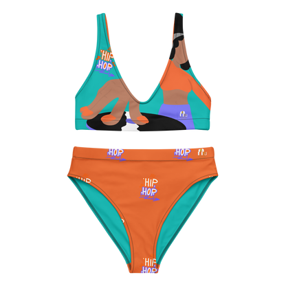 Golden Age Hip Hop High-Waisted Bikini Set