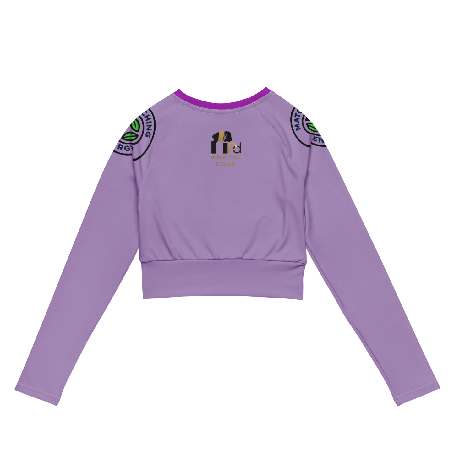 Matching Energy Recycled Long Sleeve Crop Top