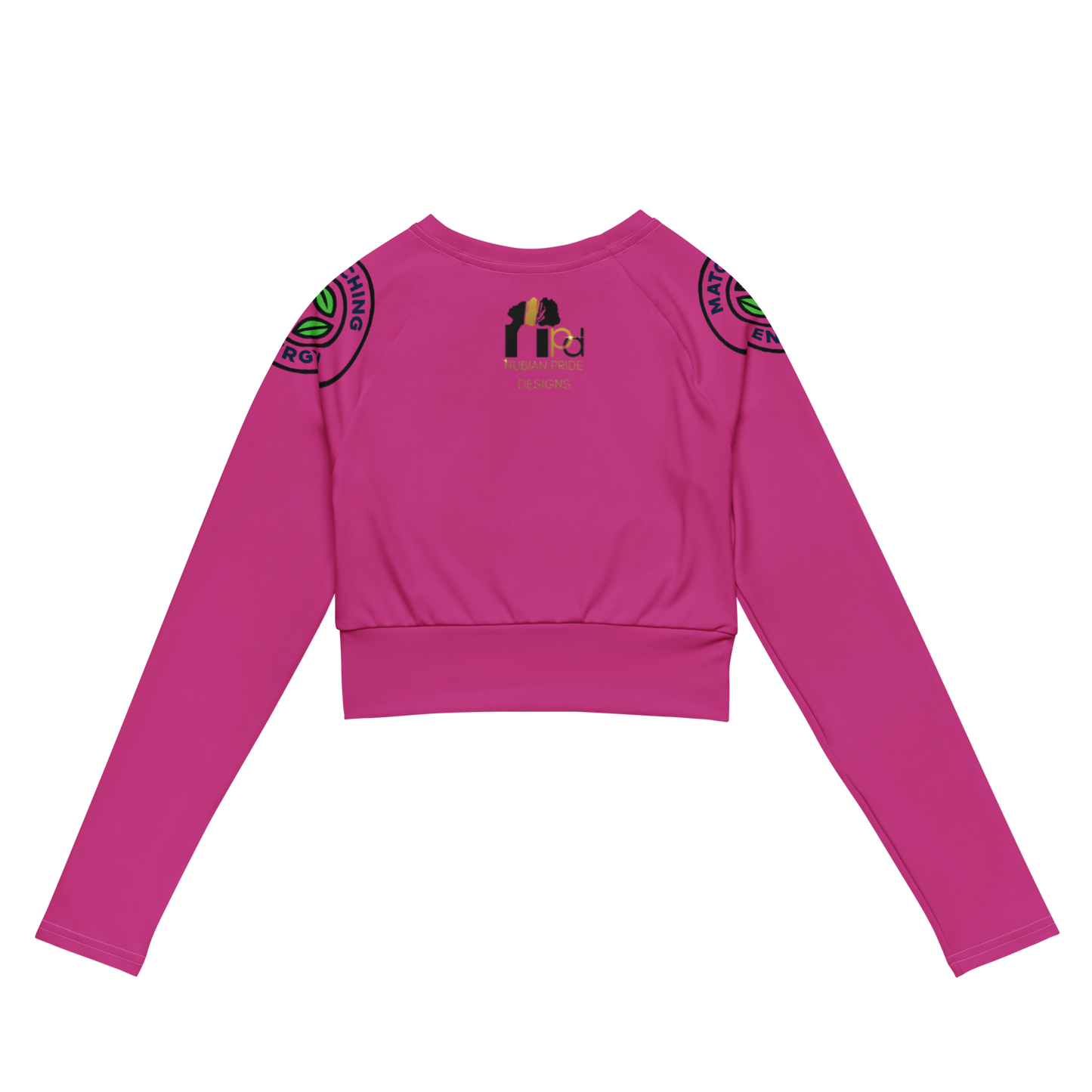 Matching Energy Recycled Long Sleeve Crop Top