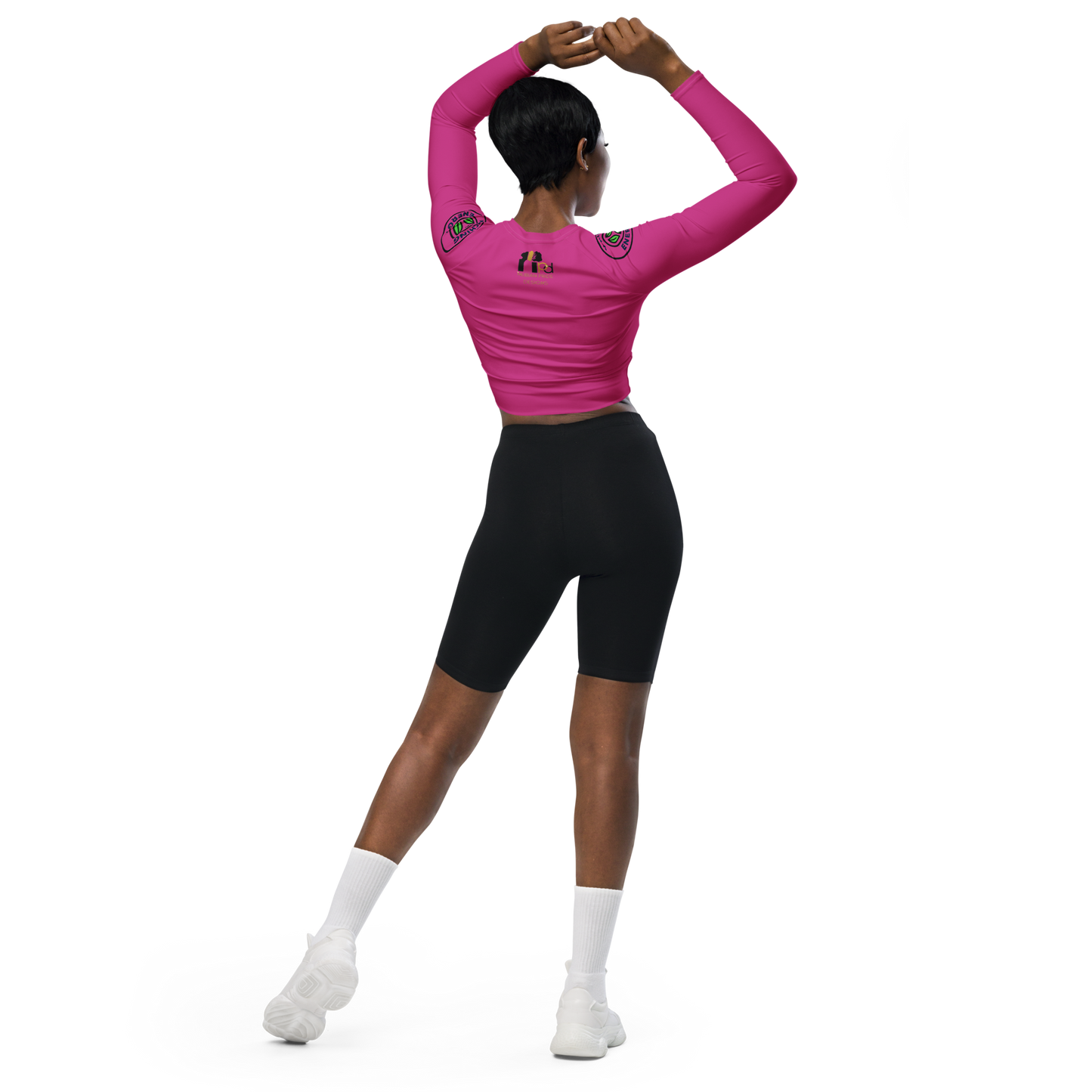 Matching Energy Recycled Long Sleeve Crop Top