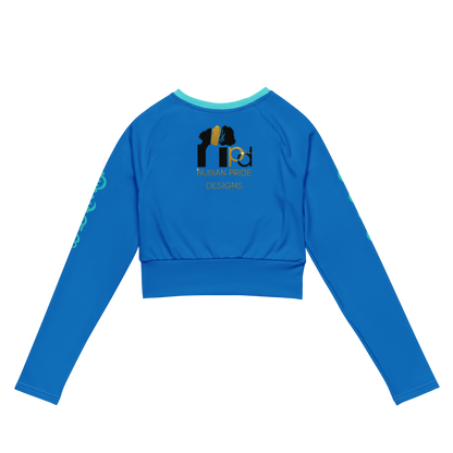 Check The Vibe Recycled Long Sleeve Crop Top For Women