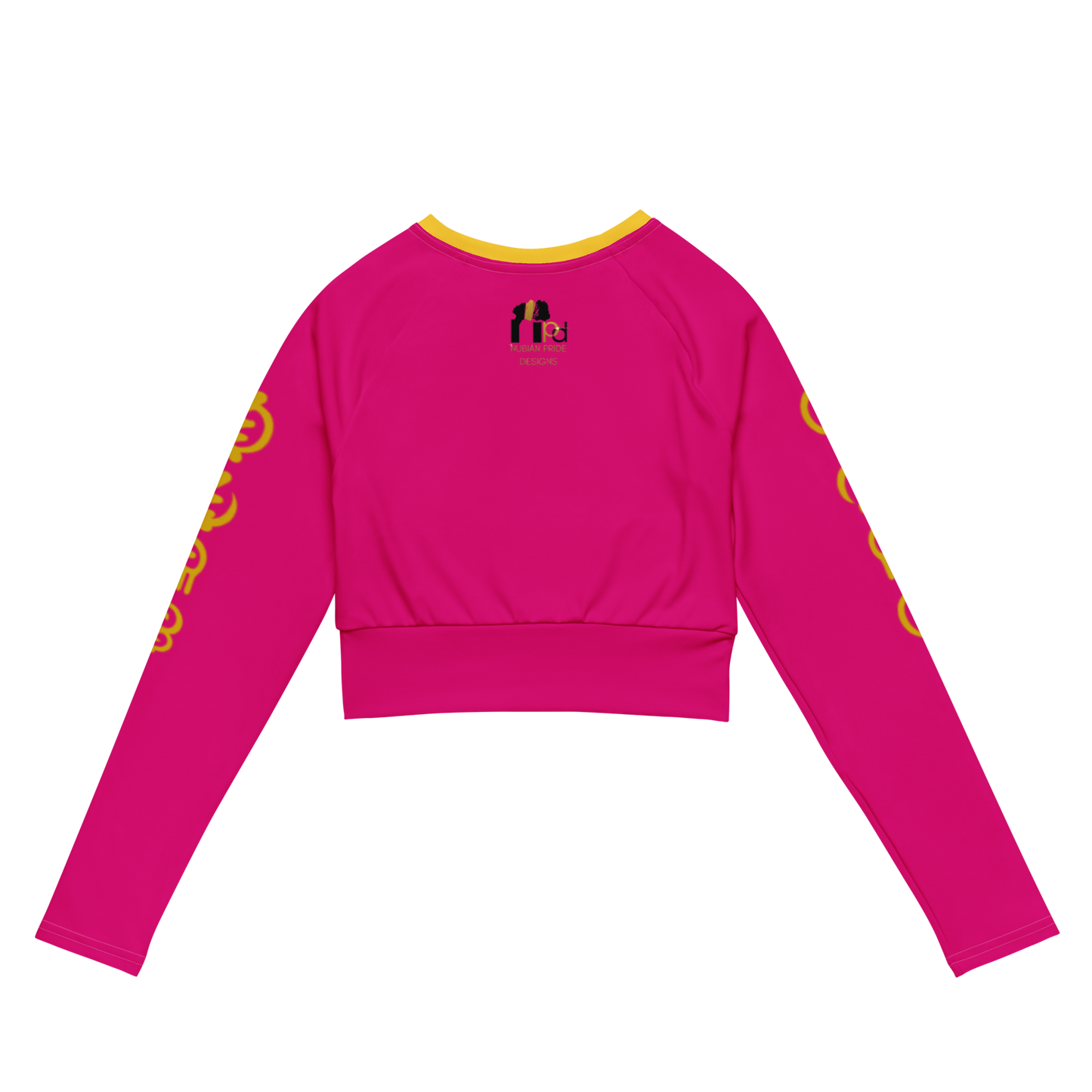 Check The Vibe Recycled Long Sleeve Crop Top For Women