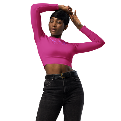 Matching Energy Recycled Long Sleeve Crop Top