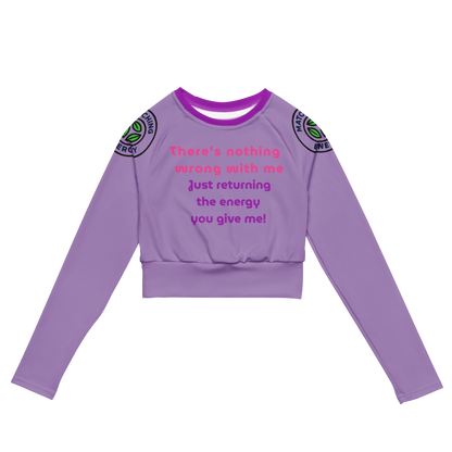 Matching Energy Recycled Long Sleeve Crop Top