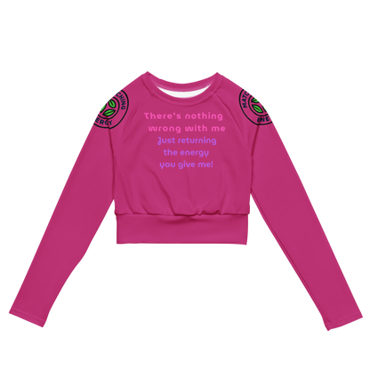 Matching Energy Recycled Long Sleeve Crop Top