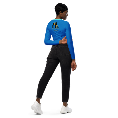 Check The Vibe Recycled Long Sleeve Crop Top For Women