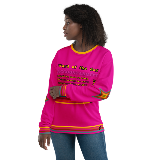 Accountability Multi-Color Unisex Premium Sweatshirt
