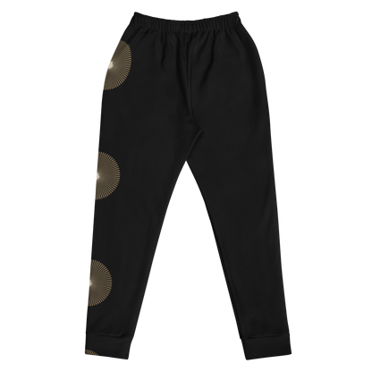 Nubian Luxe Joggers – Black & Gold for Women