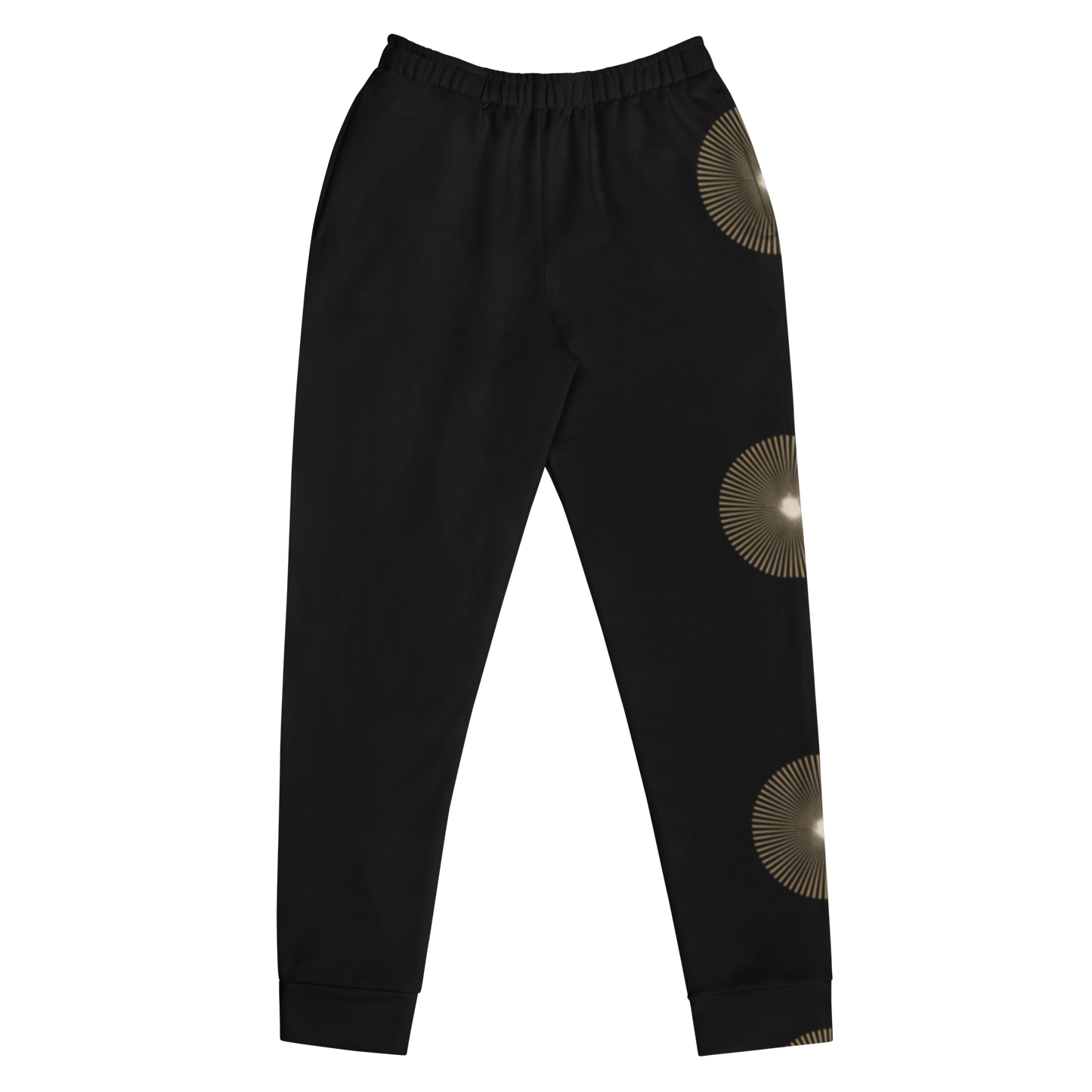 Nubian Luxe Joggers – Black & Gold for Women